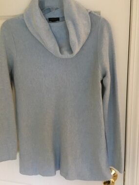 Ann Taylor cowl neck sweater baby blue size Small